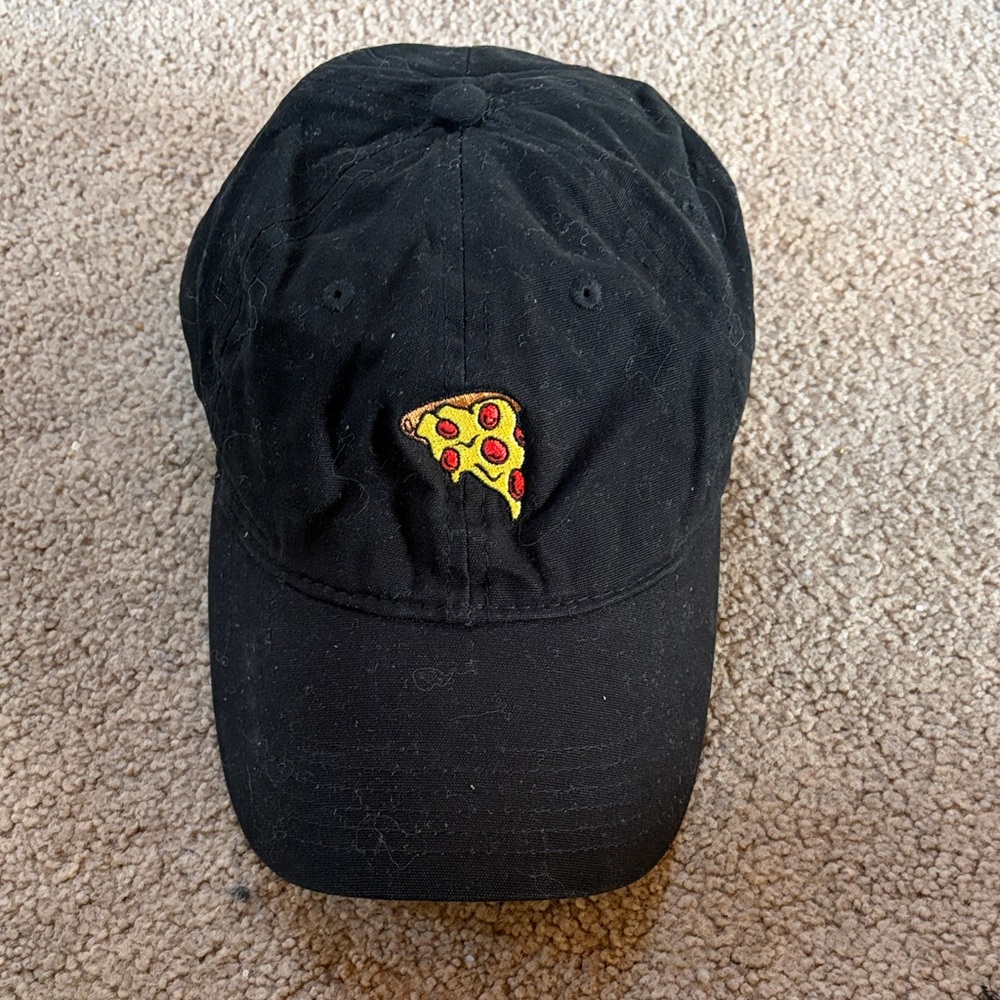 Reason Black Hat with Pizza Embroidery
